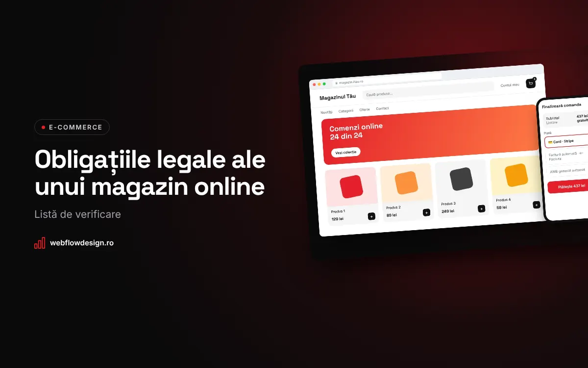 Obligațiile legale ale unui magazin online în România: ghid practic